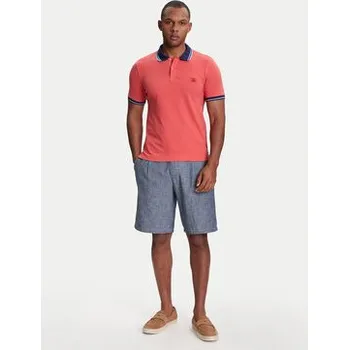 Pánská košile United Colors Of Benetton Polokošile 3F9HU302E Bordó Regular Fit XL