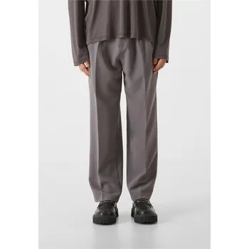 Lost Youth Double Pleated Dressed Pants - grey 32