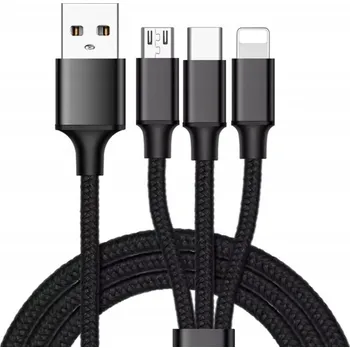 Datový kabel Sada kabelů USB - USB typ C / microUSB / Lightning Lewer