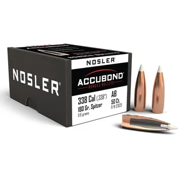 Příslušenství pro sportovní střelbu Střely Nosler AccuBond .338 cal, dia .338, 180grs