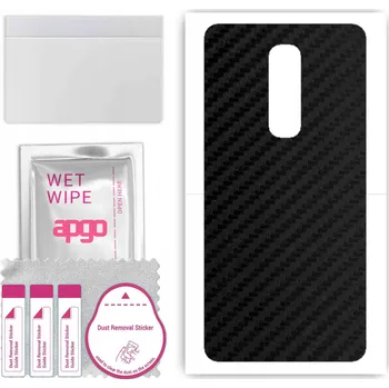 Pouzdro na mobilní telefon Fólie / Ochranná fólie na ZÁDA pro OnePlus 6 - Carbon Vzhled