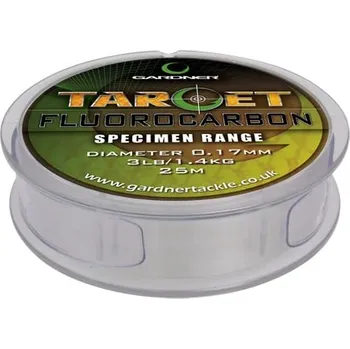 Gardner Vlasec Target Fluorocarbon 25m Varianta: 4,5kg (10Ib)/ 0.28mm