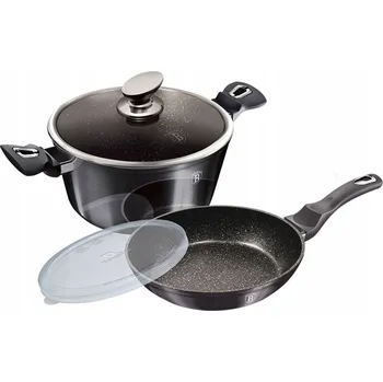 Sada nádobí Sada hrnců Berlinger Haus 71-28 CARBON Pro hliníková, 3 díly