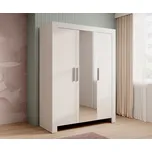 ADRK Šatní skříň 3-dveřová CESIRO 3D-W 150, bílá