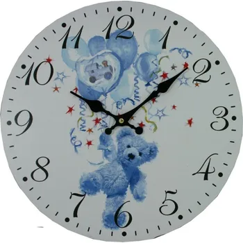 Hodiny Nástěnné hodiny Teddy modrý 1990996