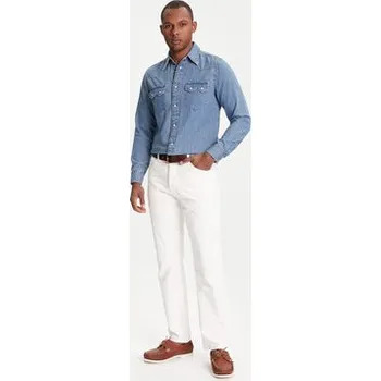 Pánská košile United Colors Of Benetton džínová košile 5RZKUQ03F Modrá Regular Fit S