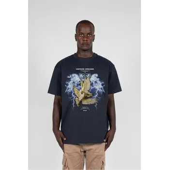 Pánské tričko VINTAGE DREAMS V.1 Heavy Oversized Tee 2.0 - navy XS