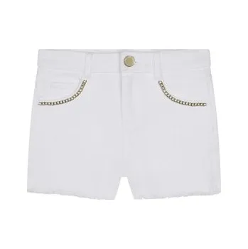 Dámské kraťasy MICHAEL KORS KIDS Džínové šortky R14139 S Bílá Regular Fit 10Y