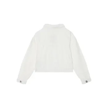 United Colors Of Benetton Bunda pro přechodné období 21AQCN060 Bílá Regular Fit 122