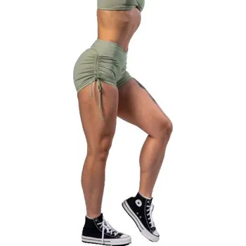 Dámské kraťasy Nebbia Push-up šortky se šněrováním STRONG BEAUTY 429 S - zelená + DÁREK