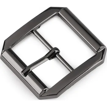 Kovová spona / opasková přezka, průvlek 30 mm, barva 4 nikl černý