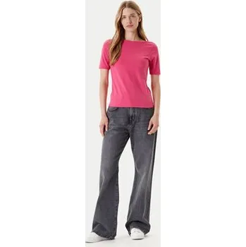 Pánské tričko United Colors Of Benetton T-Shirt 3FJHD109K Růžová Slim Fit M