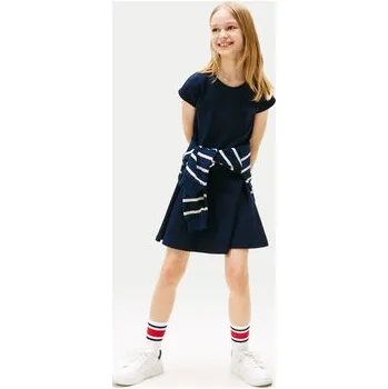 Dámské šaty Tommy Hilfiger Každodenní šaty Spacer KG0KG08706 D Tmavomodrá Regular Fit 16Y