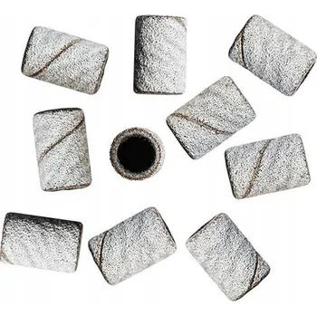 BRUSNÉ KROUŽKY pro pedikúru a manikúru MINI, Nástavce 3mm, zrnitost #240, Váleček na frézky x100 ks