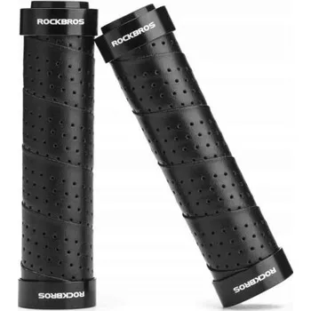 grip Gripy na řidítka kola z ekokůže MTB ROCKBROS BTCR černé