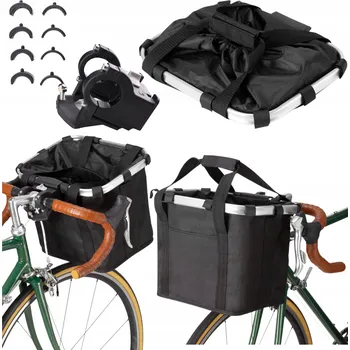 Košík na láhev Přední košík na kolo Fit4Med KOŠÍK NA KOLO TAŠKA NA ŘÍDÍTKA černý