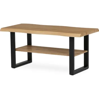 Konferenční stolek Konferenční stůl YORWELTOR, divoký dub, černý kov + vyzvednutí ZDARMA