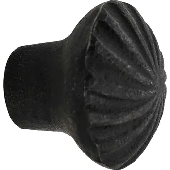 Karnevalový kostým Výprodej Litinová rustikální úchytka / knopka černá, 4 cm - Outlet