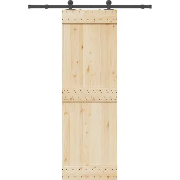 Obývací stěna vidaXL Sada příslušenství pro posuvné dveře 152,5 cm ocelová [4009708] Barva: Černá