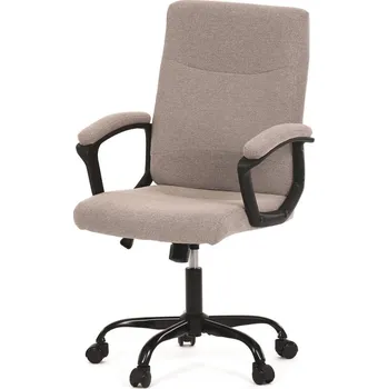 Kancelářská židle SOLLEM, krémová látka + vyzvednutí ZDARMA