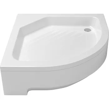 Sprchová vanička MINI SPRCHOVÁ VANIČKA 90x90 PŮLKRUHOVÁ S OBESTAVBOU, SIFONEM A PROTISKLUZOVOU ÚPRAVOU