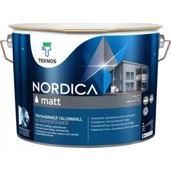 Fasádní barva Akrylová Barva na dřevo, fasády, stěny Teknos 9 l matná