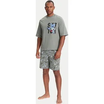 Pánské tričko United Colors Of Benetton T-Shirt 30964M01Y Šedá Relaxed Fit XL