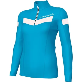 Dámské tričko Triko 1/2 zip funkční Fischer Gittan Velikost: 42 tyrkysová