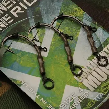 Rybářský háček Gardner Montáž Continental Ronnie Rig 3 ks/bal. s protihrotem Varianta: vel. č.4