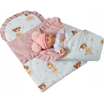 Povlečení POVLEČENÍ POLŠTÁŘ ZAVINOVAČKA PANENEK BAVLNA POLŠTÁŘ, PŘEŠÍVKA, SADA DO KOČÁRKU, DĚTSKÁ POSTÝLKA