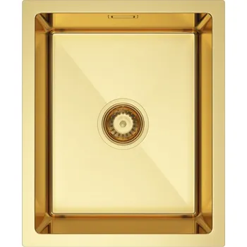 Nerezový dřez VELAZO - Ocelový kuchyňský dřez 37 x 45 cm, zlatý VELAZ3745G
