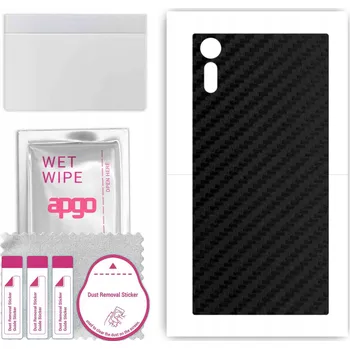 Pouzdro na mobilní telefon Fólie / Ochranná fólie na ZÁDA pro Sony Xperia XZ - Karbonový Vzhled