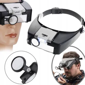 Lupa Lupa Krzymark LUPA NA HLAVU ČELENKA S OSVĚTLENÍM 10x