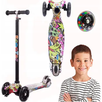 Koloběžka Tříkolová koloběžka TOBBI-TOYS TJ 701W-14 Vícebarevná