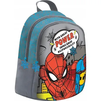 Dětský batoh Batoh do školky vícekomorový Spider-Man Beniamin pro chlapce, vícebarevný