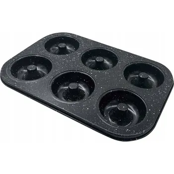 Forma na pečení OCELOVÁ FORMA NA PEČENÍ MUFFINŮ MUFFINEK KOBLIH DONUTŮ 6 KUSŮ