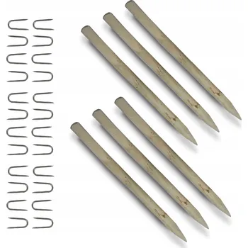 Plotový sloupek Dřevěný plotový sloupek, lískový, kulatý , 150 cm, 6 kusů