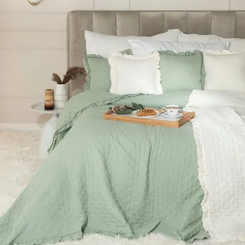 Prostěradlo Přehoz Markizeta polyester 220 cm x 240 cm bílý