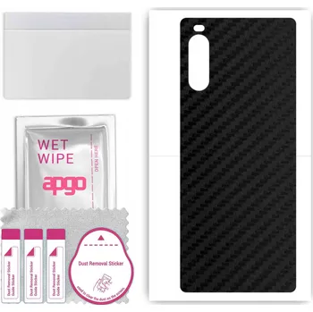 Pouzdro na mobilní telefon Fólie / Ochranná fólie na ZÁDA pro Sony Xperia 10 III SO-52B - Karbonový Vzhled