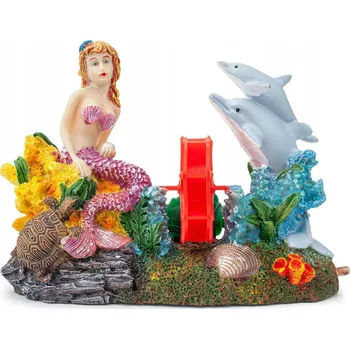 Obraz Akváriová dekorace Happet R154 korálový útes a větrný mlýn 20 cm