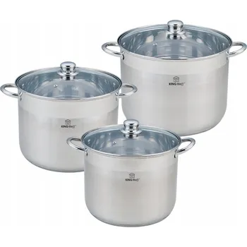 Hrnec Sada hrnců Kinghoff 155-925SIREN, nerezová ocel 5dílná.