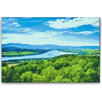 Diamantové malování Painting Queens Diamantové malování Národní park Šumava, 40 × 60 cm, s rámem, hranaté