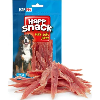 Pamlsek pro psa Měkké kachní proužky Happet 70g