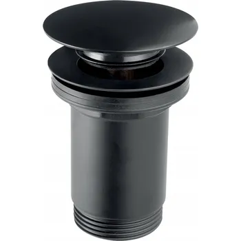 Sifon Zátka umyvadlová výpust Click-Clack kulatý Ferro černá