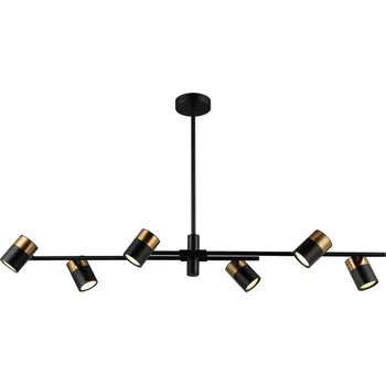 Italux PND-58892-6-BK-BRO závěsné stropní svítidlo Elice GU10 + Philips 8719514257566 LED žárovka 1x8W-60W | E27 | 806lm | 2700K