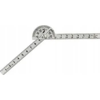 Úhloměr Univerzální úhloměr Shinwa ⌀40 nerezová ocel / dvě vodítka 100 mm