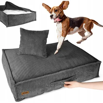 Pelíšek pro psa Ragi matrace pro psa šedá 80 cm x 60 cm