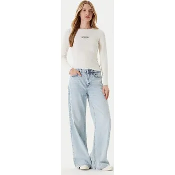 Dámská halenka Guess Jeans Halenka W5YP38 KA0H1 Écru Slim Fit XXL