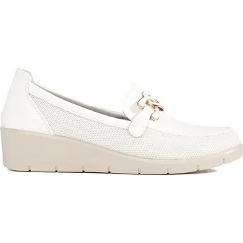 Dámské polobotky Seastar Stylové bílé polobotky dámské na klínku 41