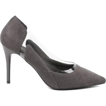 Dámské lodičky Goodin Luxusní dámské šedé lodičky na jehlovém podpatku 36